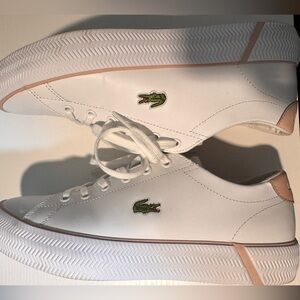 Lacoste Sneakers in White and Pink